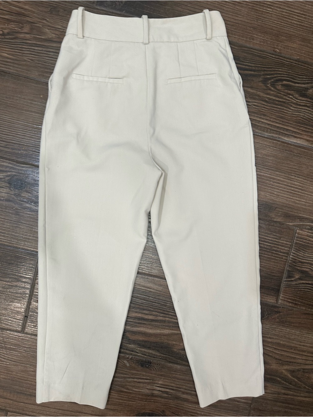 Zara Women's Cream Straight-Leg Trousers - Picture 10 of 14
